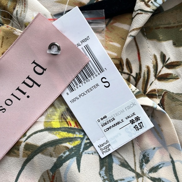 “Philosophy tropical button down size small NWT” - Picture 5 of 5